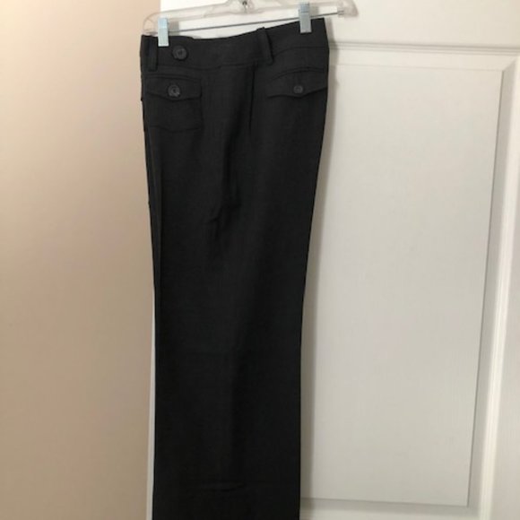 ANN TAYLOR GREY LINDSAY WIDE LEG TROUSERS - Picture 1 of 4